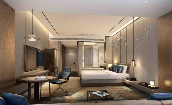 OEM 환영받는 겔라이메이 호화 호텔 침실 가구 근대적 디자인