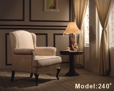 ISO14001과 850*850*900mm 하얀 호텔룸 소파 한 개의 인승 구성 소파