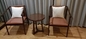 ISO14001과 호두나무 색깔 나무로 된 호텔 의자들 고체 목재 프레임